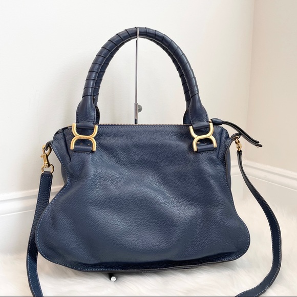 SOLD Authentic Chloe Medium Marcie Double Carry - Picture 2 of 7